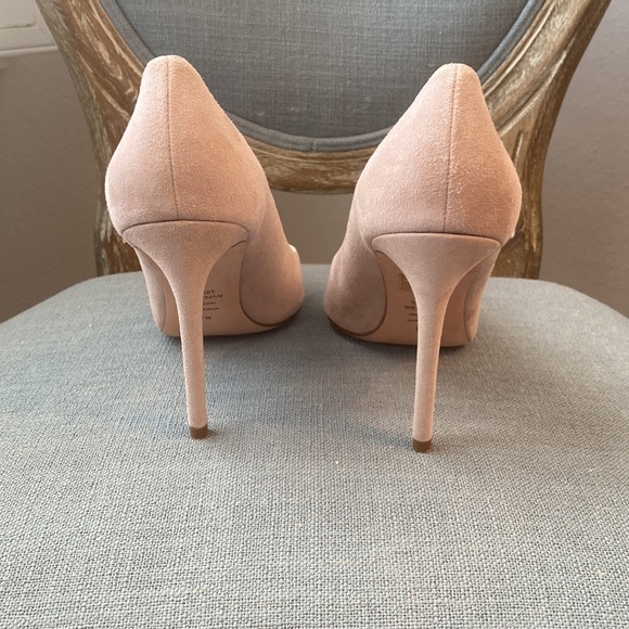 Stuart Weitzman 100mm Pink Suede Pumps Size 9 1/2 - Picture 3 of 13